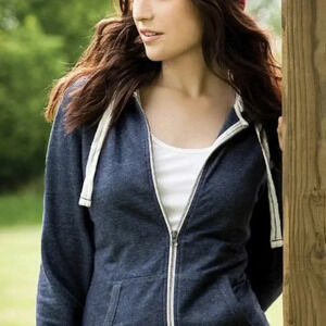 NWT ROOTS Women's XS Sandylake Full Zip Hoodie Ink Blue Sweater Hoody New Hood